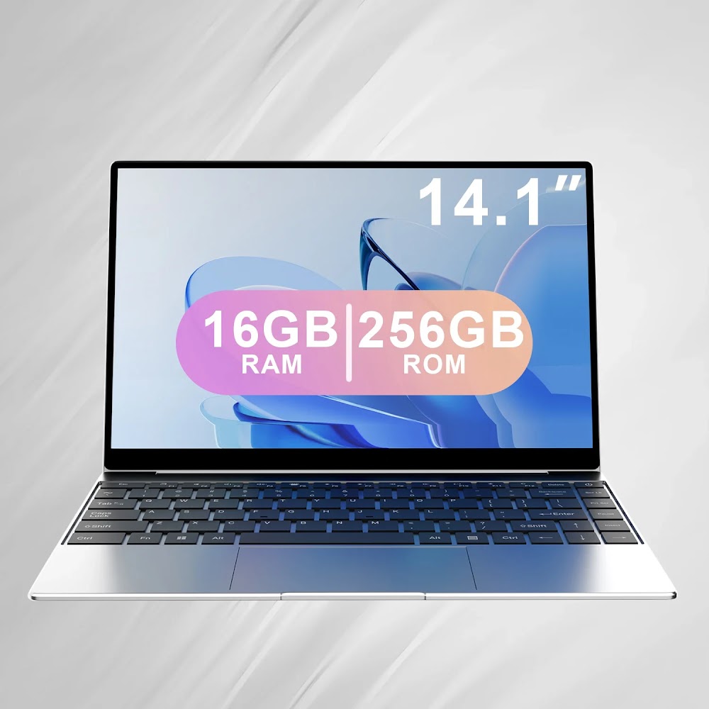 كمبيوتر محمول Yepo فائق النحافة 14.1 بوصة - ذاكرة 16GB وقرص SSD سعة 2TB بنظام Windows 11 Pro - 10
