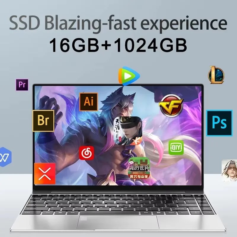 شاشة 14.1 بوصة IPS فائقة الوضوح