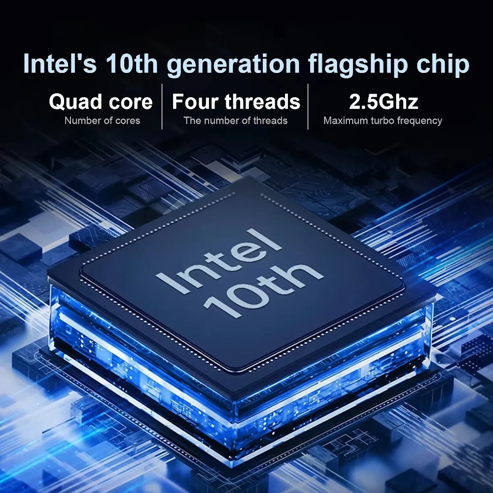 كمبيوتر محمول Yepo فائق النحافة 14.1 بوصة - ذاكرة 16GB وقرص SSD سعة 2TB بنظام Windows 11 Pro - 6