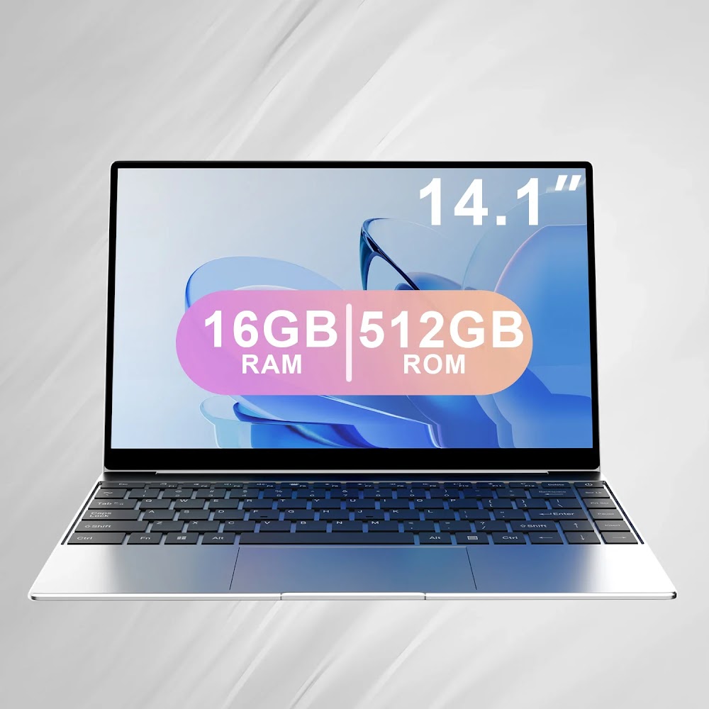 كمبيوتر محمول Yepo فائق النحافة 14.1 بوصة - ذاكرة 16GB وقرص SSD سعة 2TB بنظام Windows 11 Pro - 7