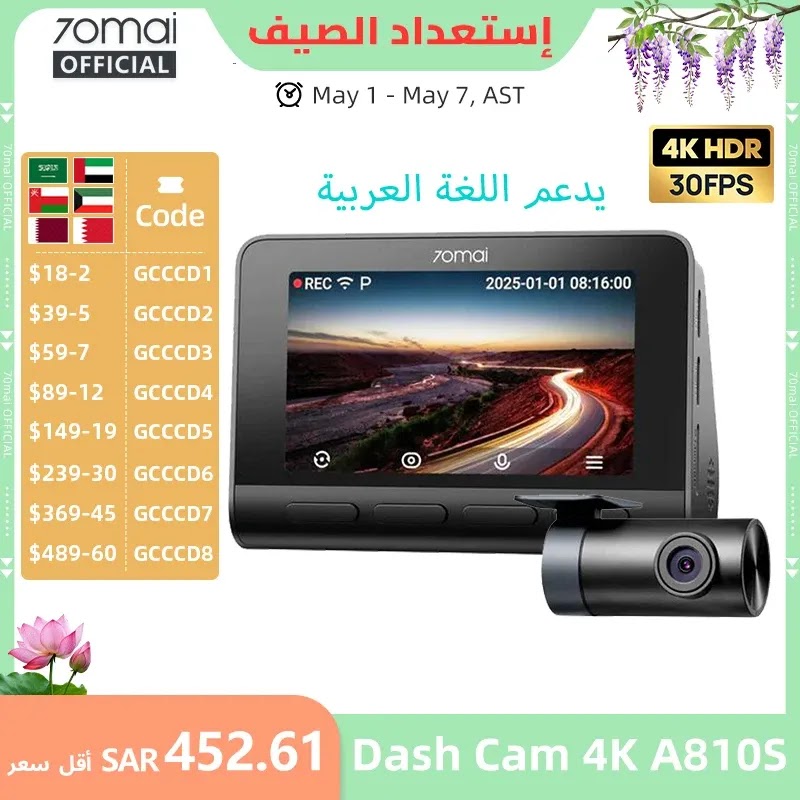نظام GPS المدمج بالداش كام