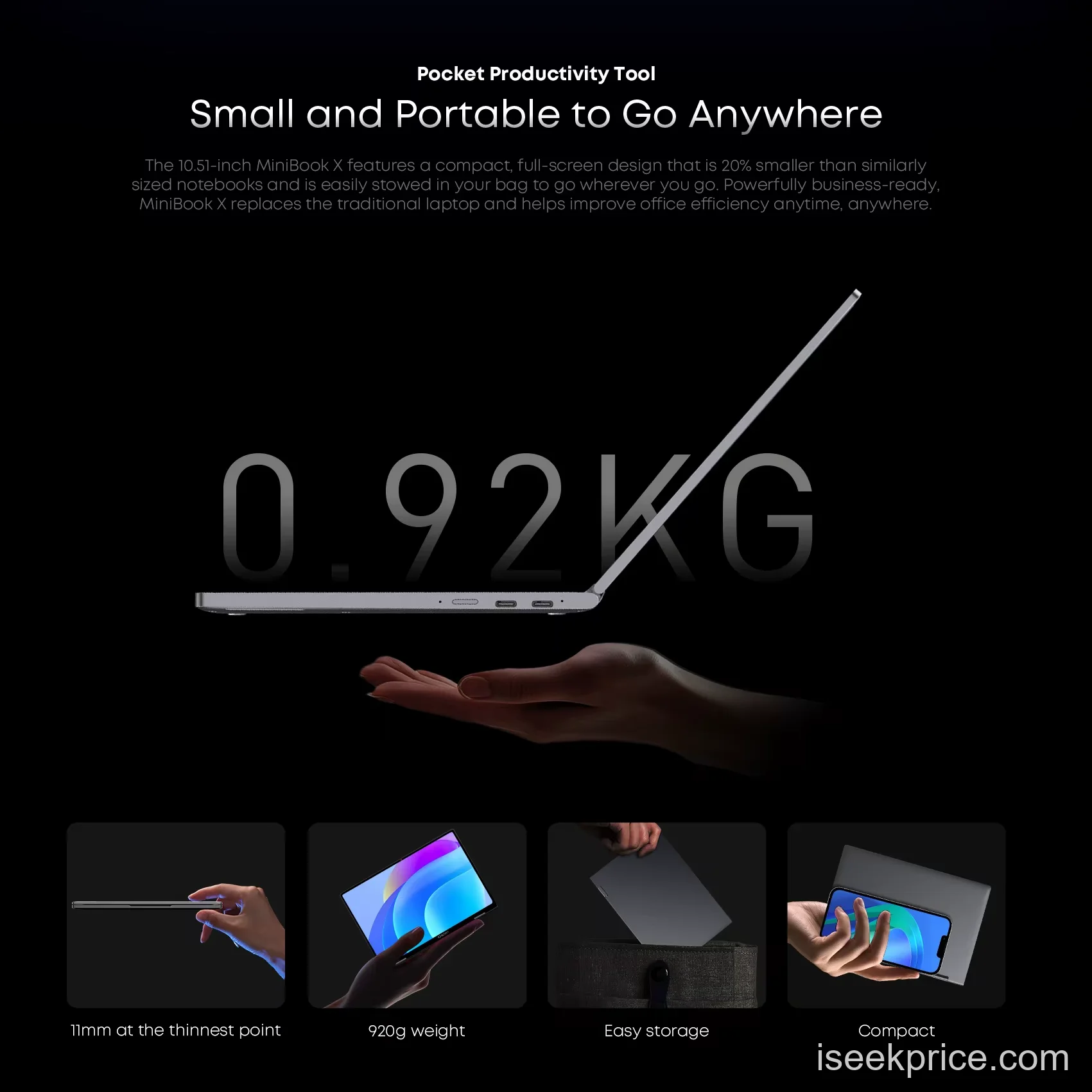تفاصيل منفذ USB-C لخيارات اتصال متعددة