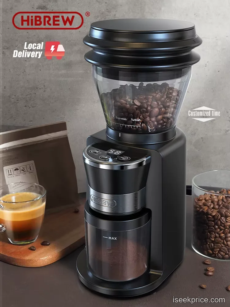 مطحنة HiBREW G3: دقة احترافية بـ 31 درجة طحن لكوب قهوة مثالي - الرئيسية