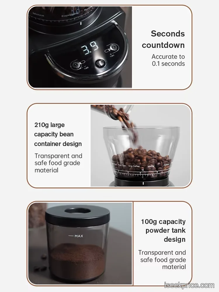 مطحنة HiBREW G3 بجانب آلة إسبريسو لإظهار تكاملها في ركن القهوة