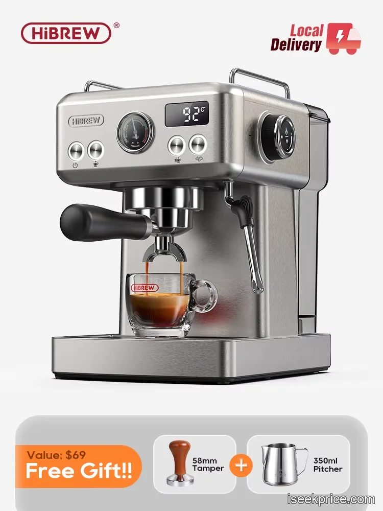 ماكينة HiBREW H10A: استخلاص احترافي ودرجة حرارة دقيقة لقهوتك - الرئيسية