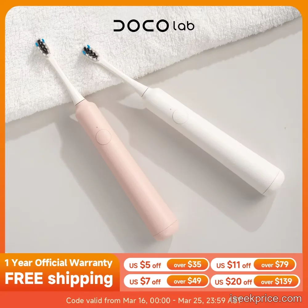 فرشاة DOCOLAB سونيك: تنظيف عميق و3 أوضاع للعناية الفائقة بالفم - الرئيسية