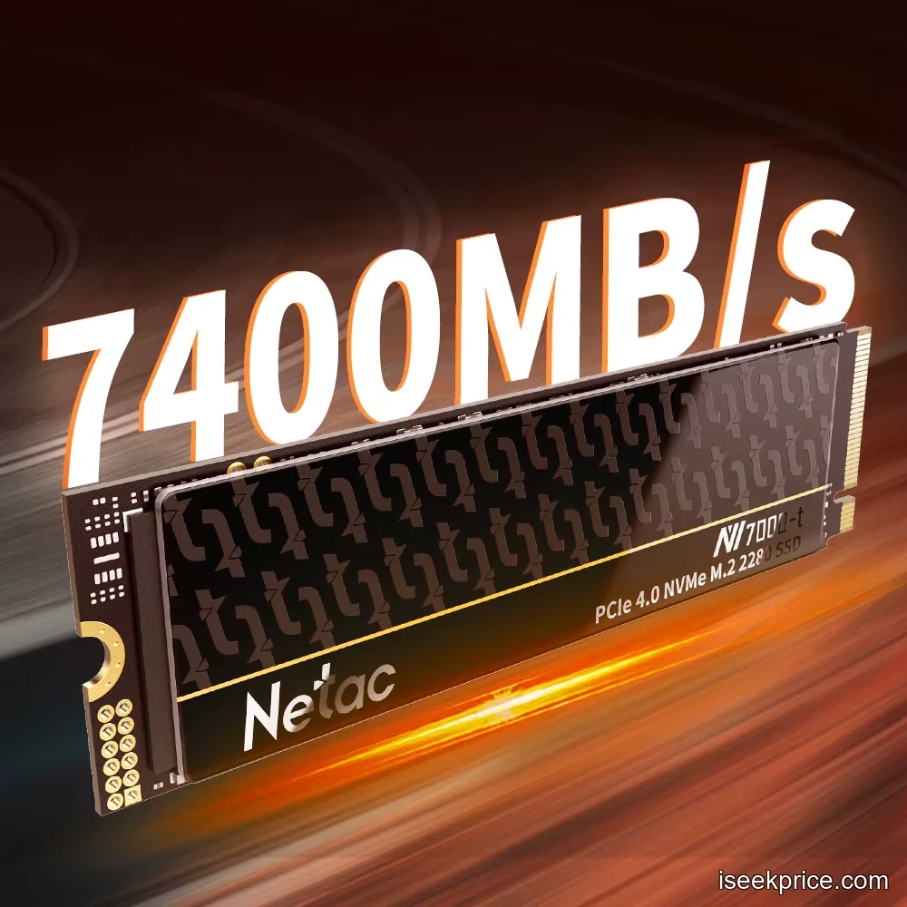 عرض شرائح الذاكرة والمتحكم على قرص SSD من Netac.