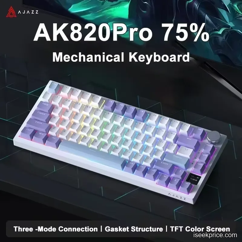 كيبورد AJAZZ AK820 Pro: تجربة احترافية بتصميم 75% مدمج - الرئيسية