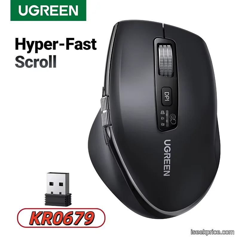 ماوس UGREEN M751: دقة فائقة وراحة استثنائية لإنتاجيتك - الرئيسية