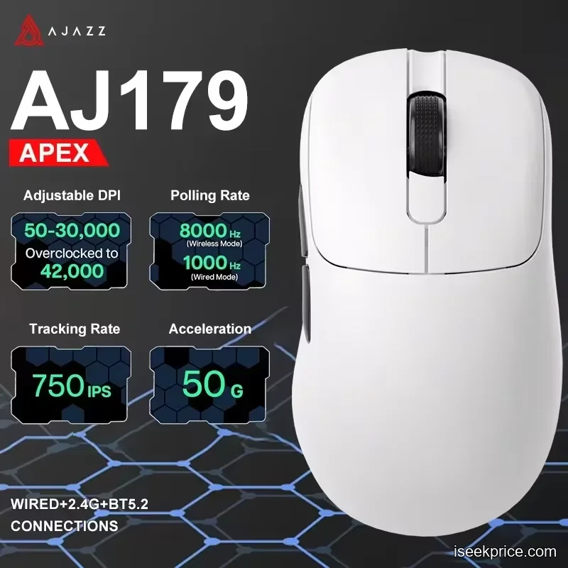 ماوس Ajazz AJ179: دقة احترافية وقاعدة شحن RGB متكاملة - الرئيسية