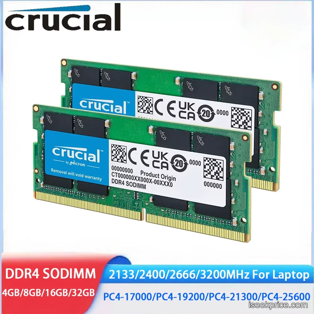 ذاكرة Crucial DDR4: ترقية فورية لأداء حاسوبك المحمول - الرئيسية