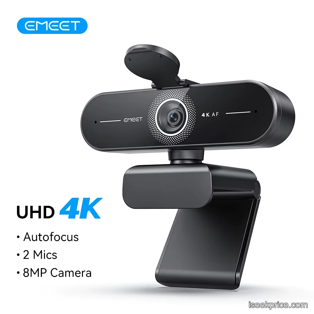 كاميرا ويب EMEET 4K: صورة احترافية فائقة الوضوح لمكالماتك وبثك - الرئيسية