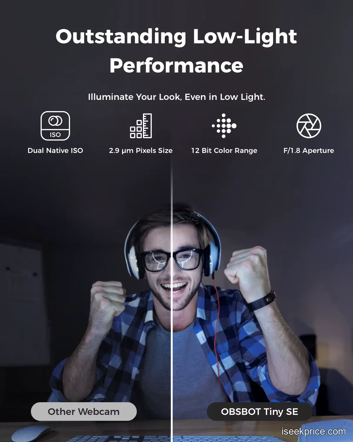 واجهة البرنامج الخاص بالكاميرا على شاشة الكمبيوتر لإعداد الأوضاع المسبقة.